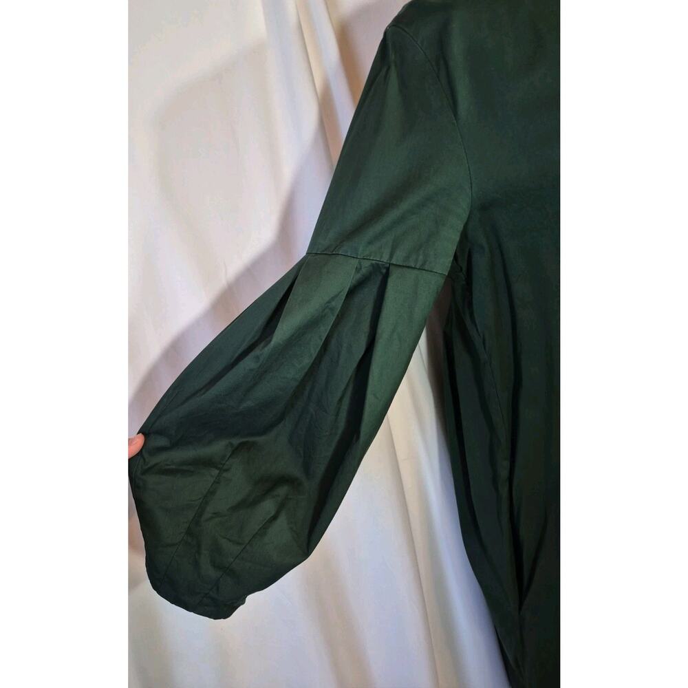 COS Minimalist Poplin Green Cotton Shirt Dress US 6 - Picture 5 of 12